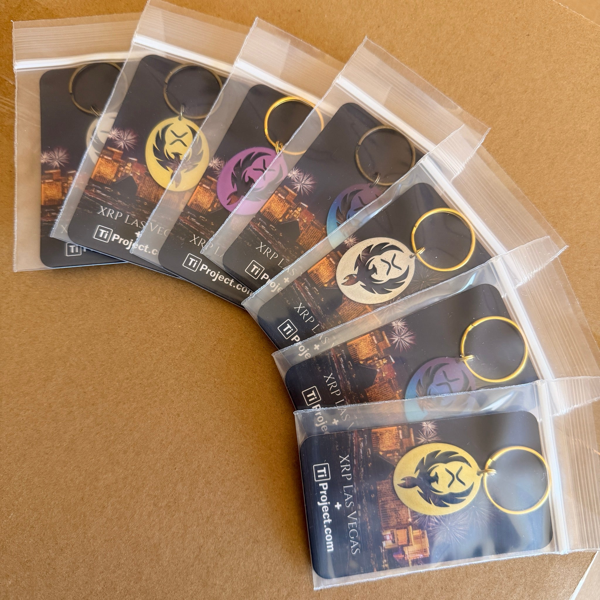 Titanium XRP Phoenix Keychain